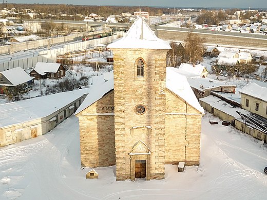 418. Колпанская кирха, Малые Колпаны, Гатчинский район Автор — Красный