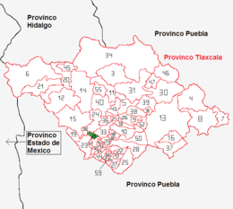 San Damián Texoloc – Mappa