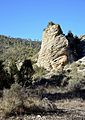 Detalle del paisaje por encima de los Estrechos del Cañamar, Ruta de los Estrechos del Ebrón, en Tormón (Teruel).
