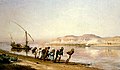 Laivo tempimas Nilu F. Bridžmeno paveiksle (1875 m.)