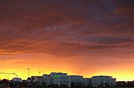 Abendrot über Unterhaching, 20. August 2006 20:13