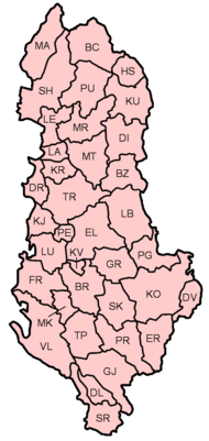 Geografische Verteilung der Kfz-Kennzeichen