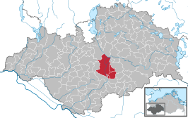 Kaart van Neustadt-Glewe