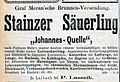 Inserat aus 1879