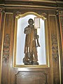 Statue de saint Laurent dans l'église.