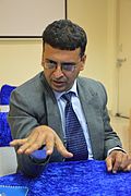 Indian Urdu Wikipedian Dr Cenjary at Wiki Conference India 2016