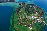 Vista dall'alto sull'isola di Mainau.