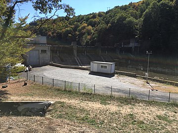 Le barrage en 2018.