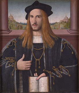 Альберто III Пио, портрет из Лондонской Национальной галереи приписываемый Бернардино Лоши