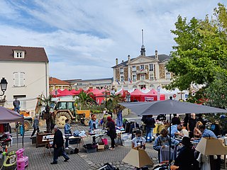 La brocante de la fête de la Patate et du terroir en 2021.