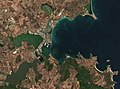 Satellitenfoto der Burgas-Bucht