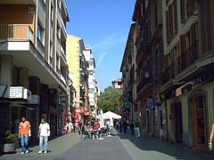 Calle de los Olmos, ubicada en el distrito Centro.