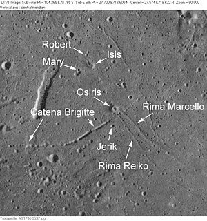 Mary und Umgebung (Aufnahme Apollo 17)