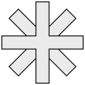 Konstantin-kereszt (en: baptismal cross, de: Doppelkreuz)
