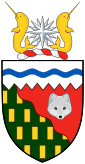 Wapen van Northwest Territories Territoires du Nord-Ouest Nunatsiaq ᓄᓇᑦᓯᐊᖅ Noordwestterritoria