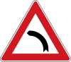 Curve to left