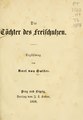 Die Töchter des Freischulzen (1858), titulní list