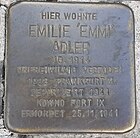 Stolperstein für Emilie Adler