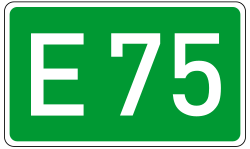 Европейская дорога 75 номер DE.svg
