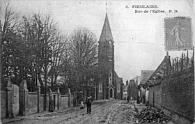 Église de Fieulaine au début du 20e siècle