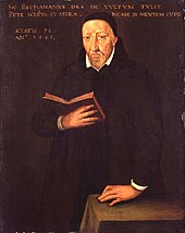 George Buchanan, playwright, poet and political theorist, by Arnold Bronckorst George Buchanan by Arnold van Brounckhorst.jpg
