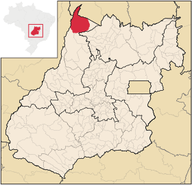 Localização de São Miguel do Araguaia