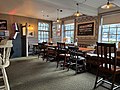 Part of the pub's interior. The windows look onto Ball Street