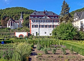 Le prieuré, le jardin et l'église Saint-Barthélemy