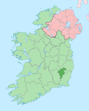 Položaj okruga Karlou na irskom ostrvu