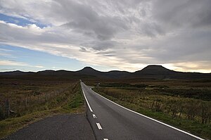 Deutsch: Single track road auf Isle of Skye