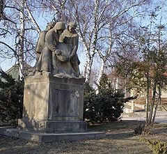 Jan Štursa: Pohřeb v Karpatech, pomník padlých ve světové válce, Předměřice nad Jizerou