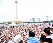 Protests against Basuki Tjahaja Purnama, Christian governor of Jakarta, 2 December 2016 Jokowi berpidato Aksi 2 Desember.jpg
