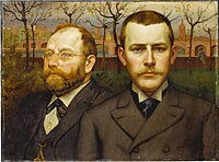 Dubbelportret van Heinrich Pallmann en Heinrich Weizsäcker (1893-1894)