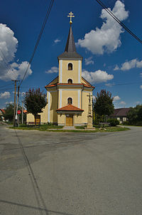 Kostel Panny Marie Bolestné - čelní pohled, 2014