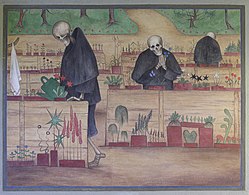辛贝里的壁画《死神花园》