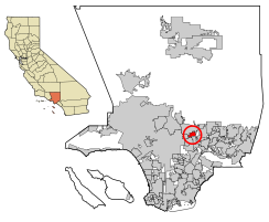 Location of San Marino in لاس اینجلس کاؤنٹی، کیلیفورنیا, California