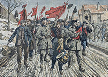 Strike in Pas-de-Calais (1906) La greve des mineurs du Pas-de-Calais, 1906.jpg