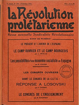 Image illustrative de l’article La Révolution prolétarienne