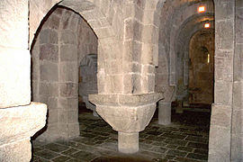 Cripta de la iglesia del monasterio de Leyre.