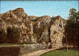 La Meuse à Freyr, vers 1856, Gustave Courbet.