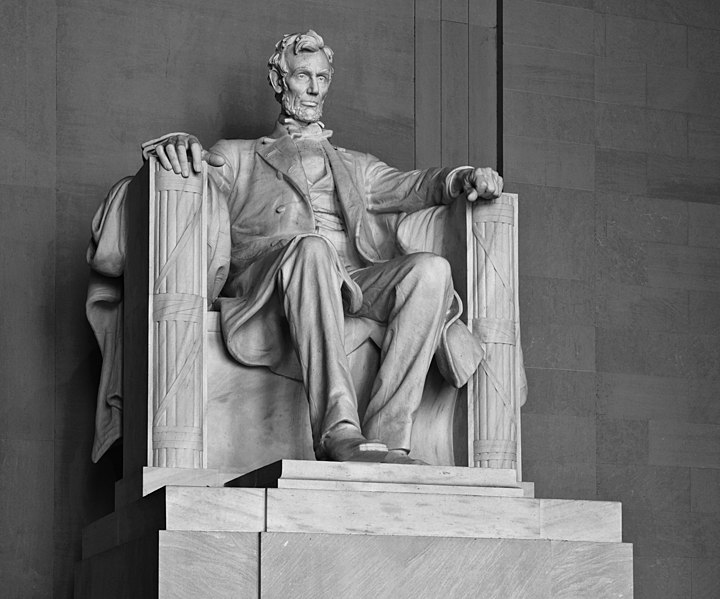 File:Lincoln Memorial (Lincoln contrasty).jpg