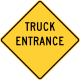 Zeichen W11-10-DE Lkw-Einfahrt (Delaware)