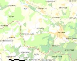 Kart over Glonville