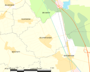 Poziția localității Eckwersheim