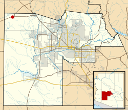 Location in Maricopa County and the state of Arizona