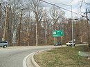 MD 2 northbound at Lothian roundabout with MD 408/MD 422