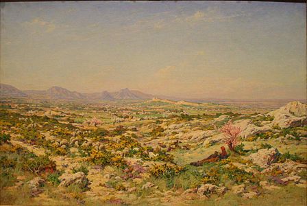 Les Alpilles et la plaine d'Eygalières, Musée Gassendi.