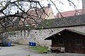 Stadtmauer Hauptstraße 2, von Westen, Feldseite