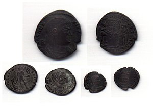 Monedas romanas navam
