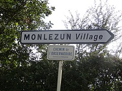 Panneau indiquant le village.